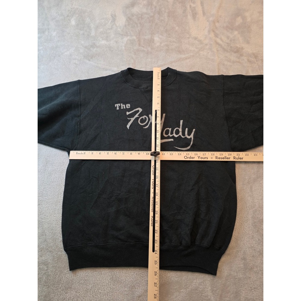 Vintage The Foxy Lady Sweatshirt Mens M Black One Night Stand View 3